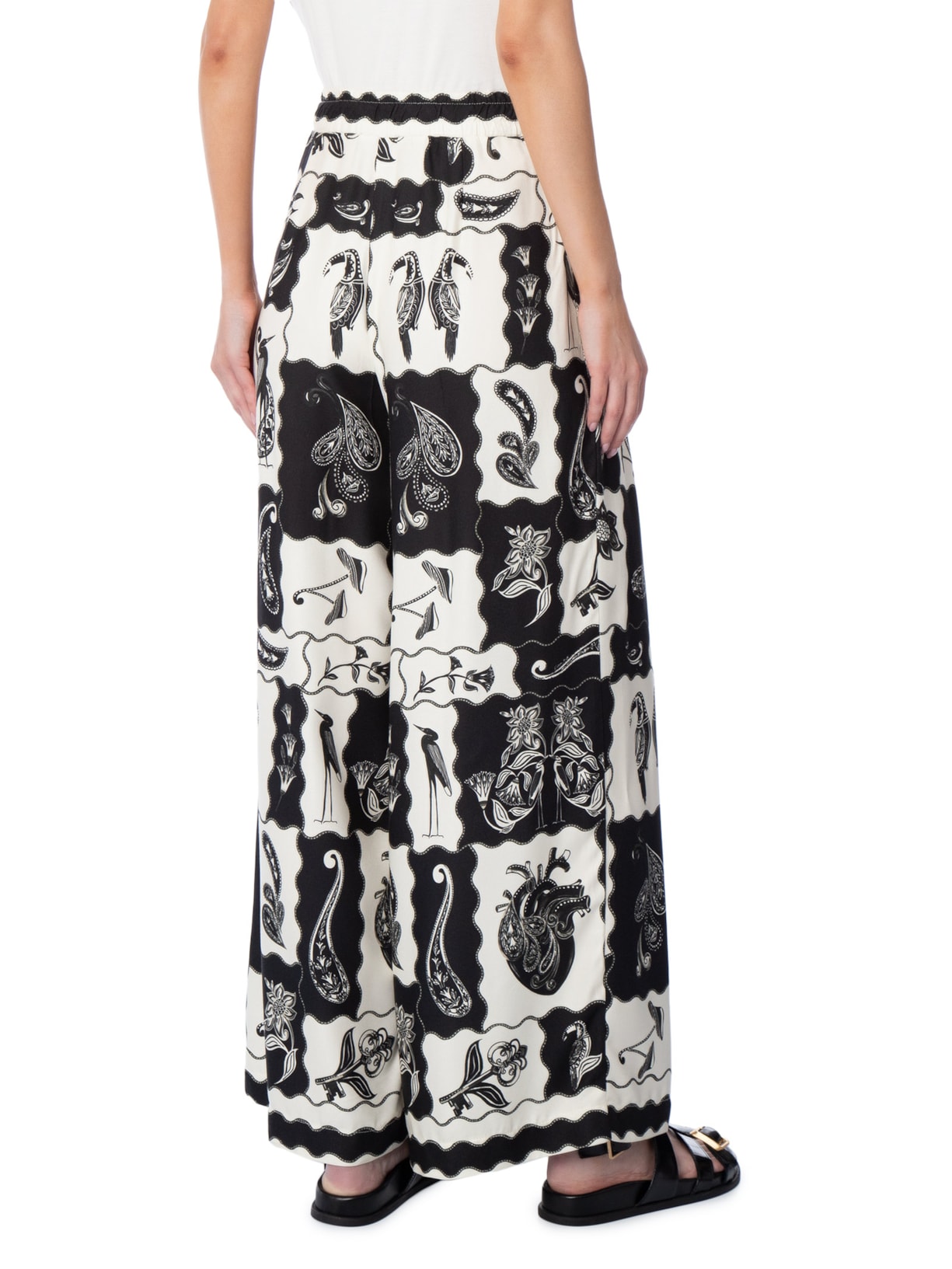 Calça Feminina Patch Tropical Preto Farm