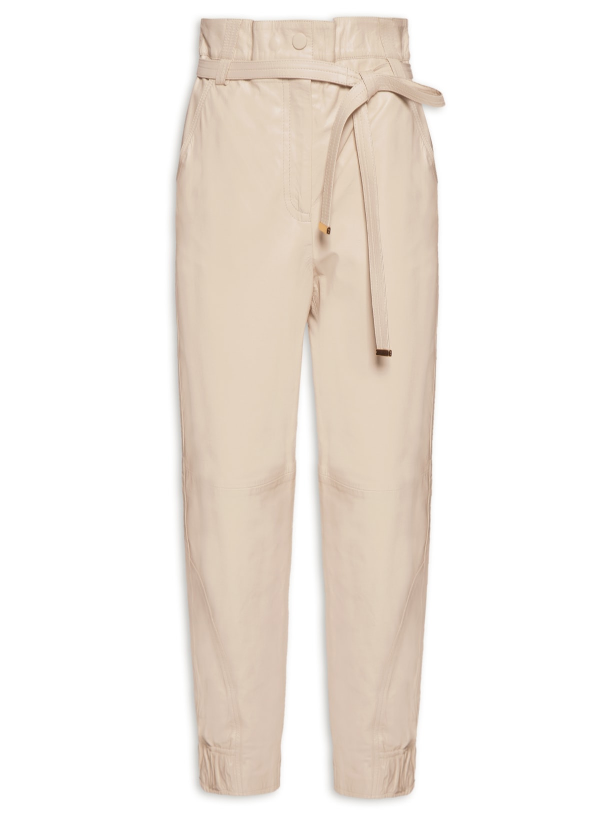 Calça Feminina Paty I Couro Bege Le Lis