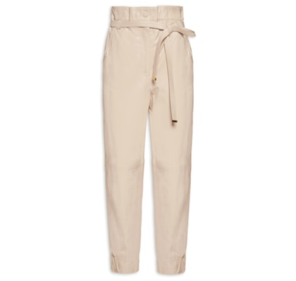 Calça Feminina Paty I Couro - Bege