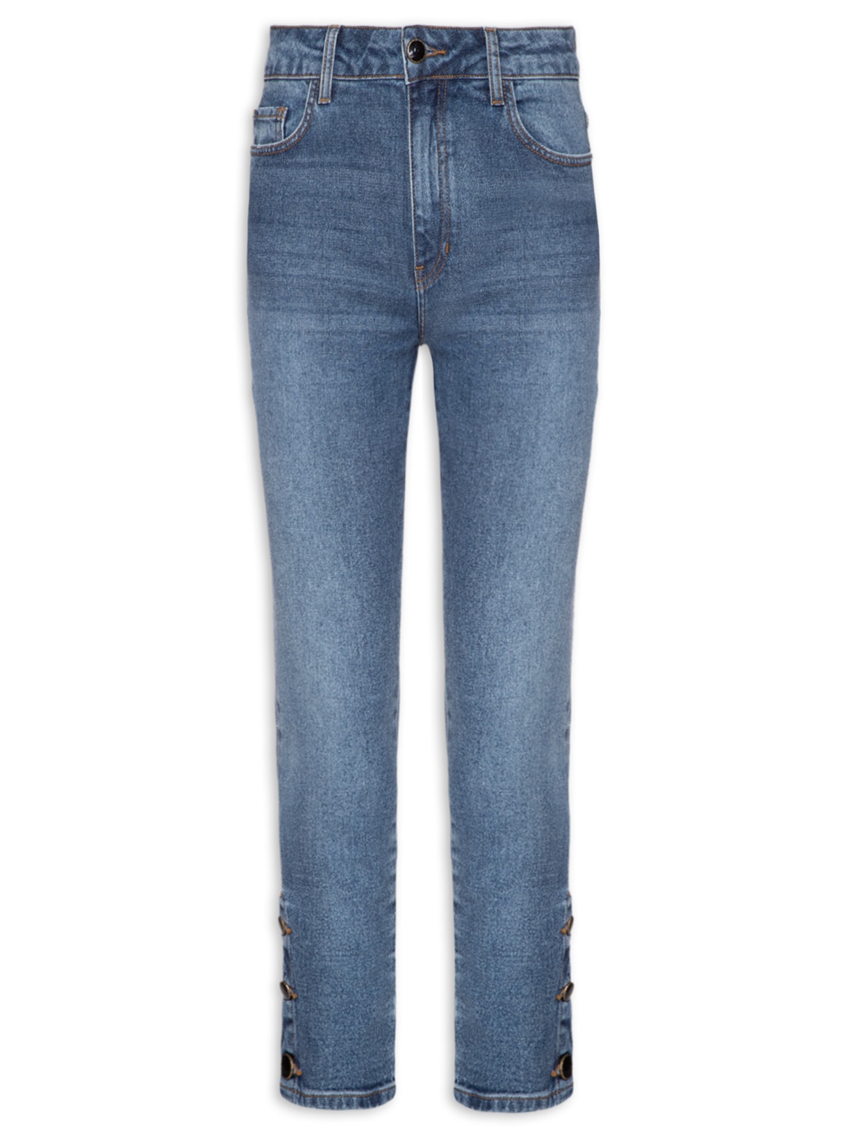 Calça Feminina Paula Barra Bot - Azul