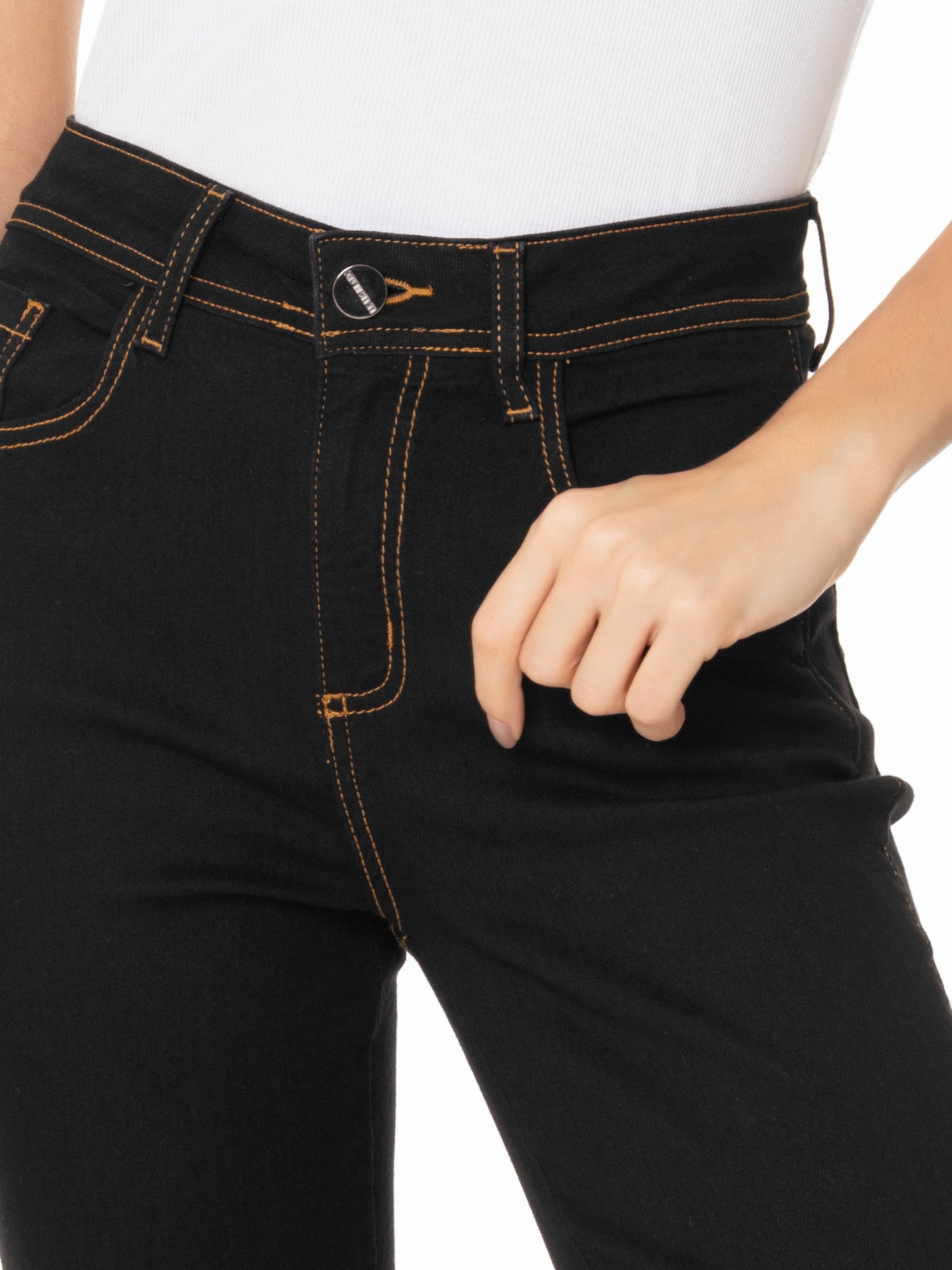 Calça Feminina Paula Bootcut II Preto Le Lis