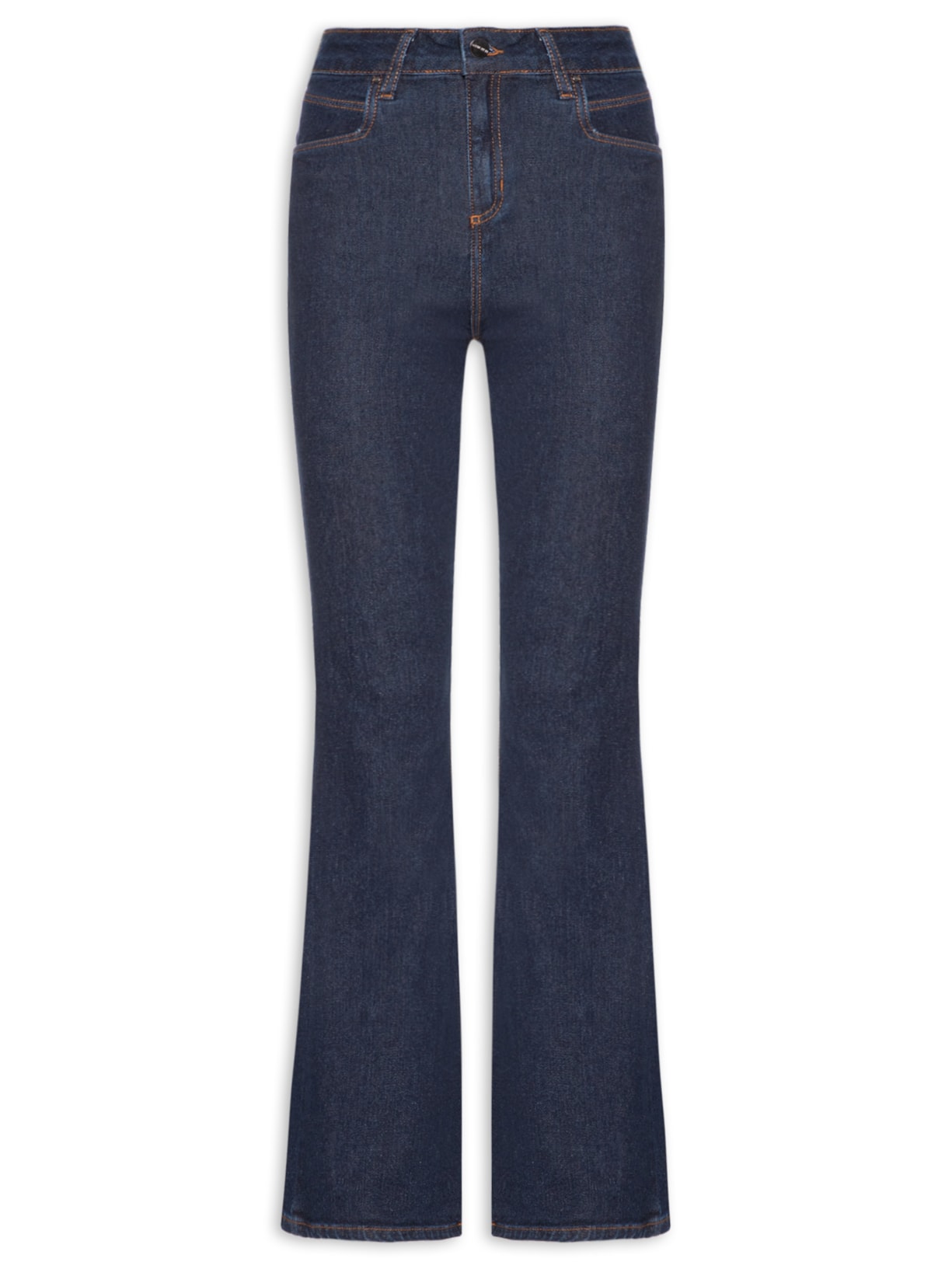 Calça Feminina Paula Flare Escura - Azul