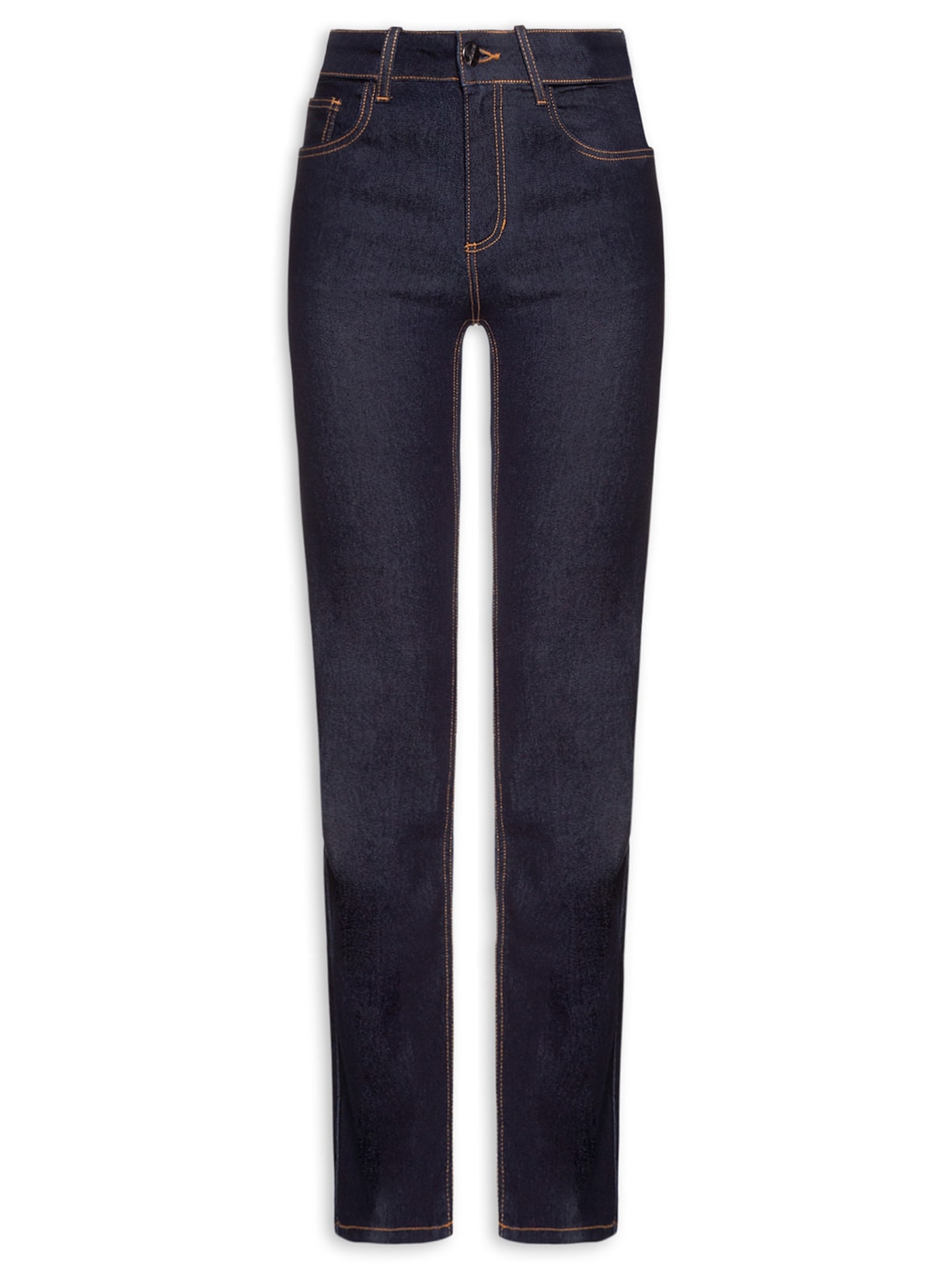 Calça Feminina Paula Reta Botões Cós - Azul