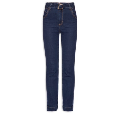 Calça Feminina Paula Reta Cinto - Azul