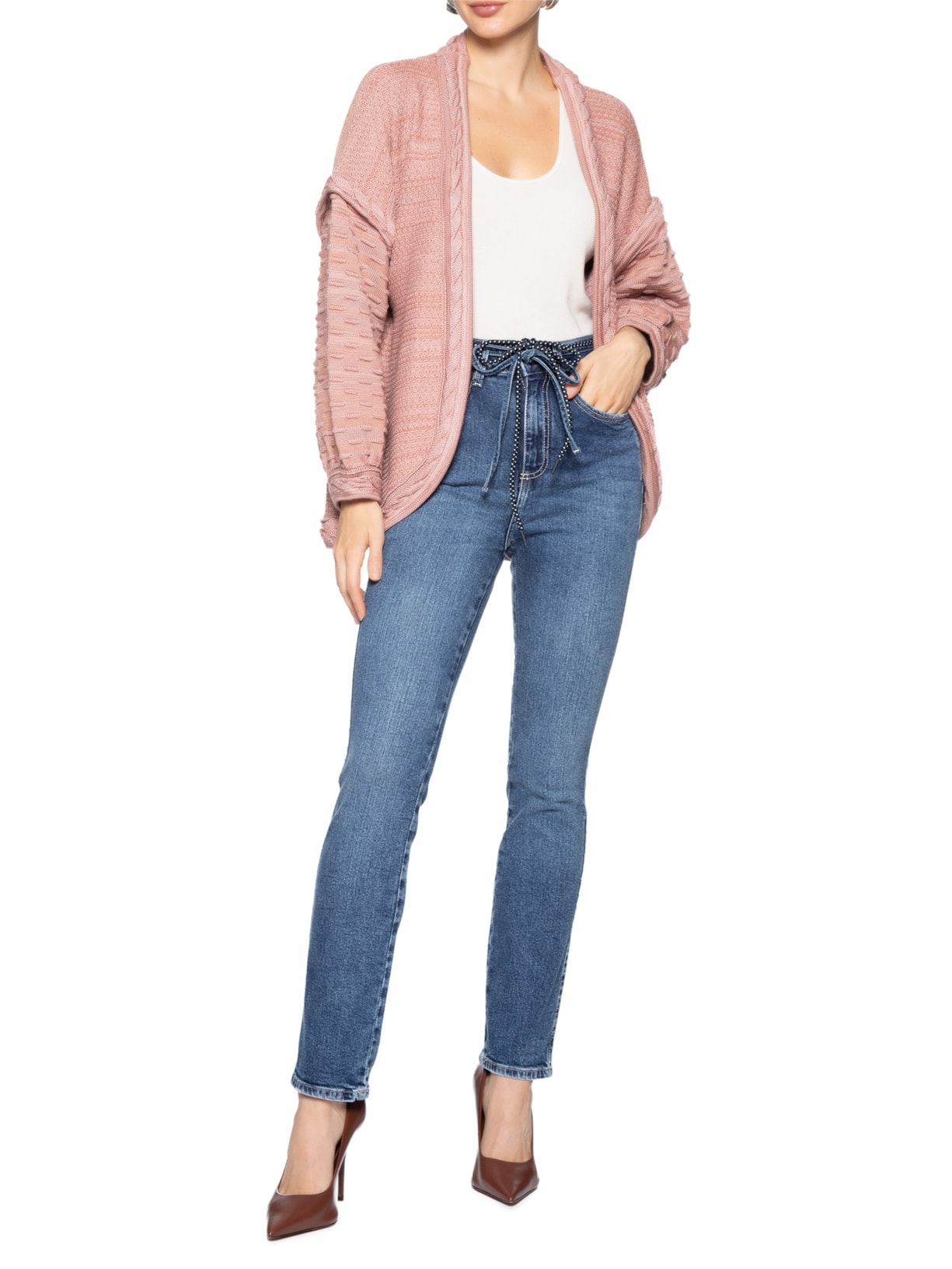 Calça Feminina Paula Reta Cordões – Azul Le Lis