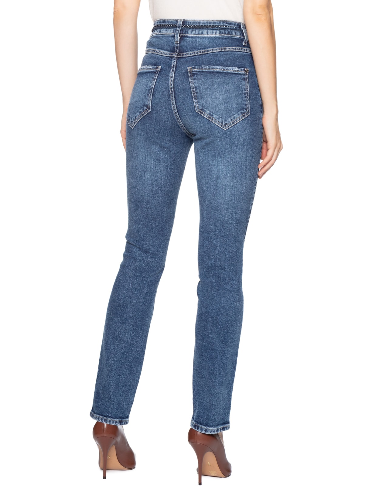 Calça Feminina Paula Reta Cordões – Azul Le Lis