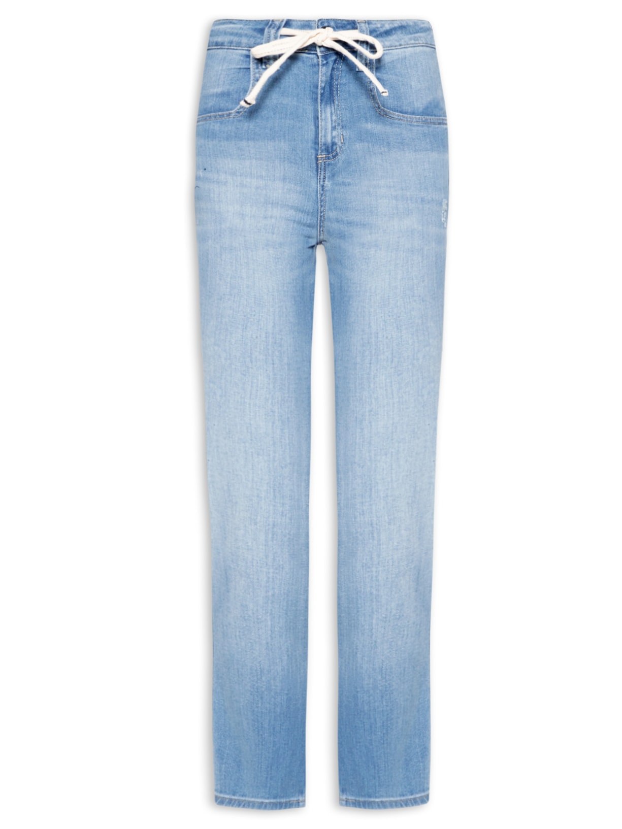 Calça Feminina Paula Reta Curta - Azul