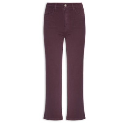 Calça Feminina Paula Reta Curta - Vermelho