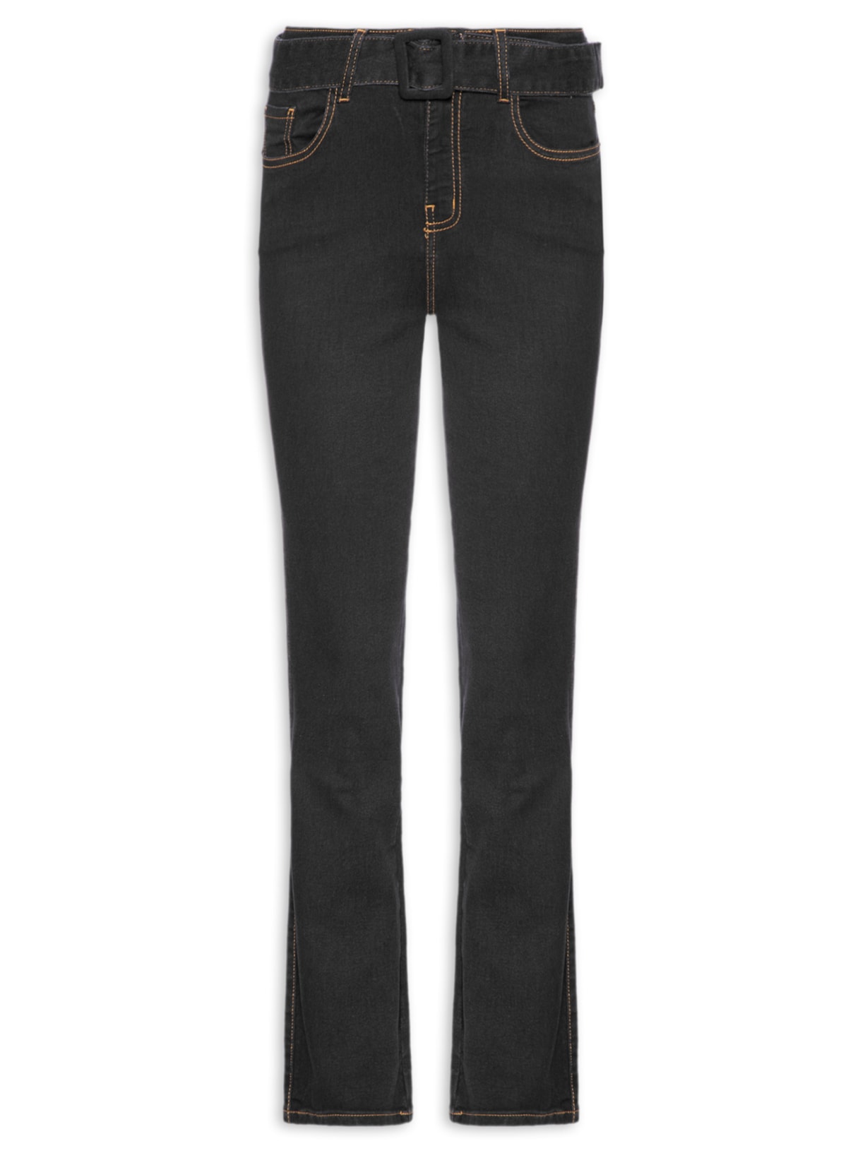 Calça Feminina Paula Reta Fivela - Preto