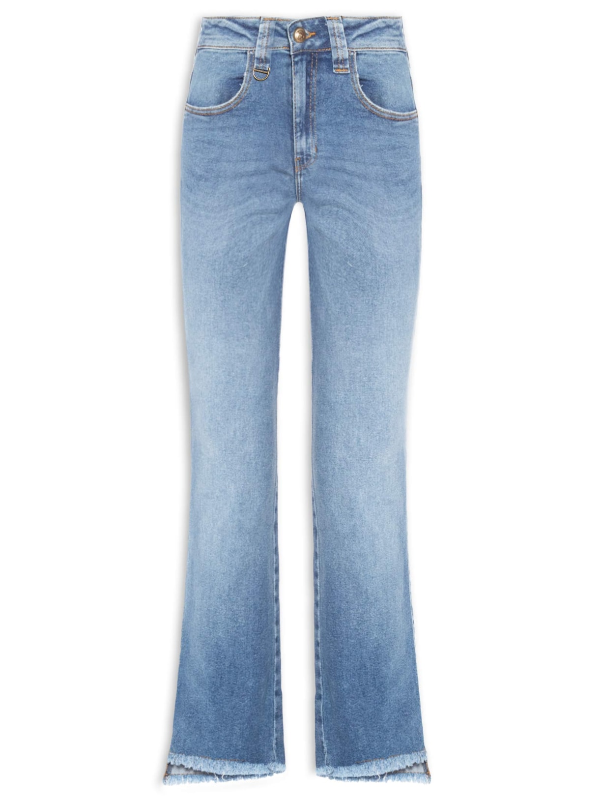 Calça Feminina Paula Reta Irregular - Azul