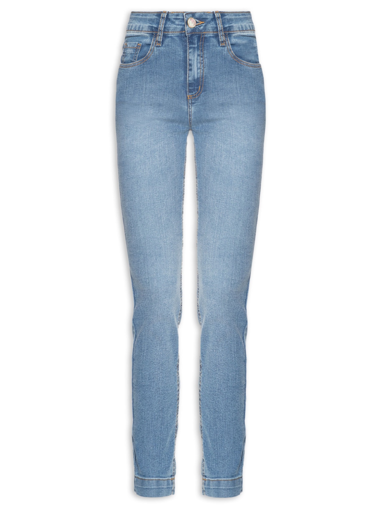 Calça Feminina Paula Skinny - Azul