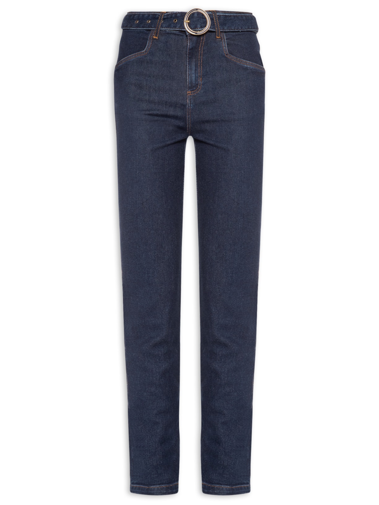 Calça Feminina Paula Skinny Cinto Azul Le Lis