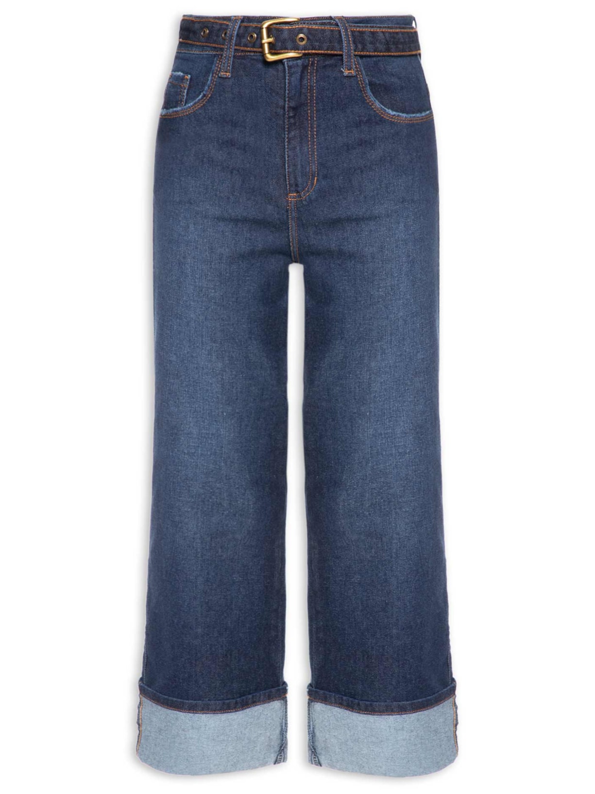 Calça Feminina Paula Straight Barra VI – Azul Le Lis
