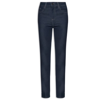 Calça Feminina Paula Tradicional Escura - Azul