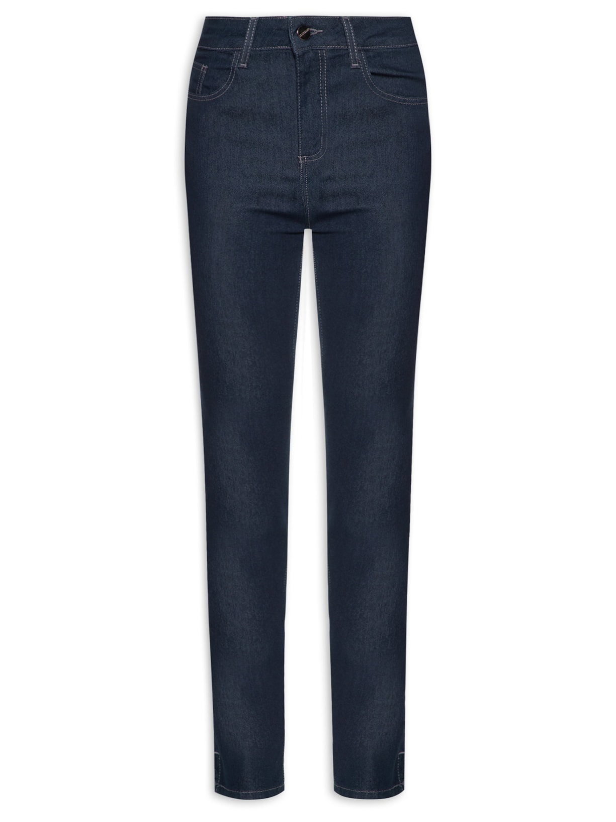 Calça Feminina Paula Tradicional Escura - Azul