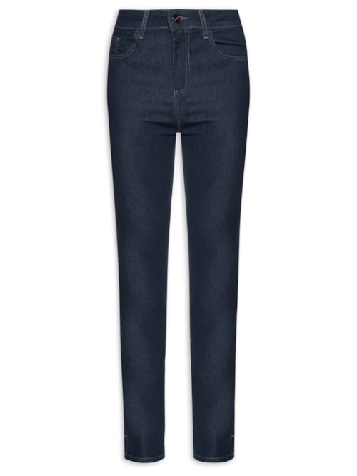 Calça Feminina Paula Tradicional Escura - Azul