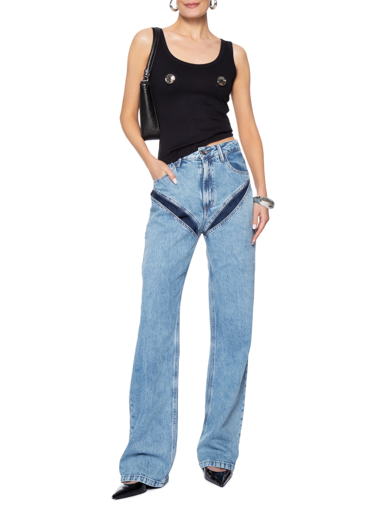 Calça Feminina Pavane Denim Azul Bo.bô + Helena Barbero