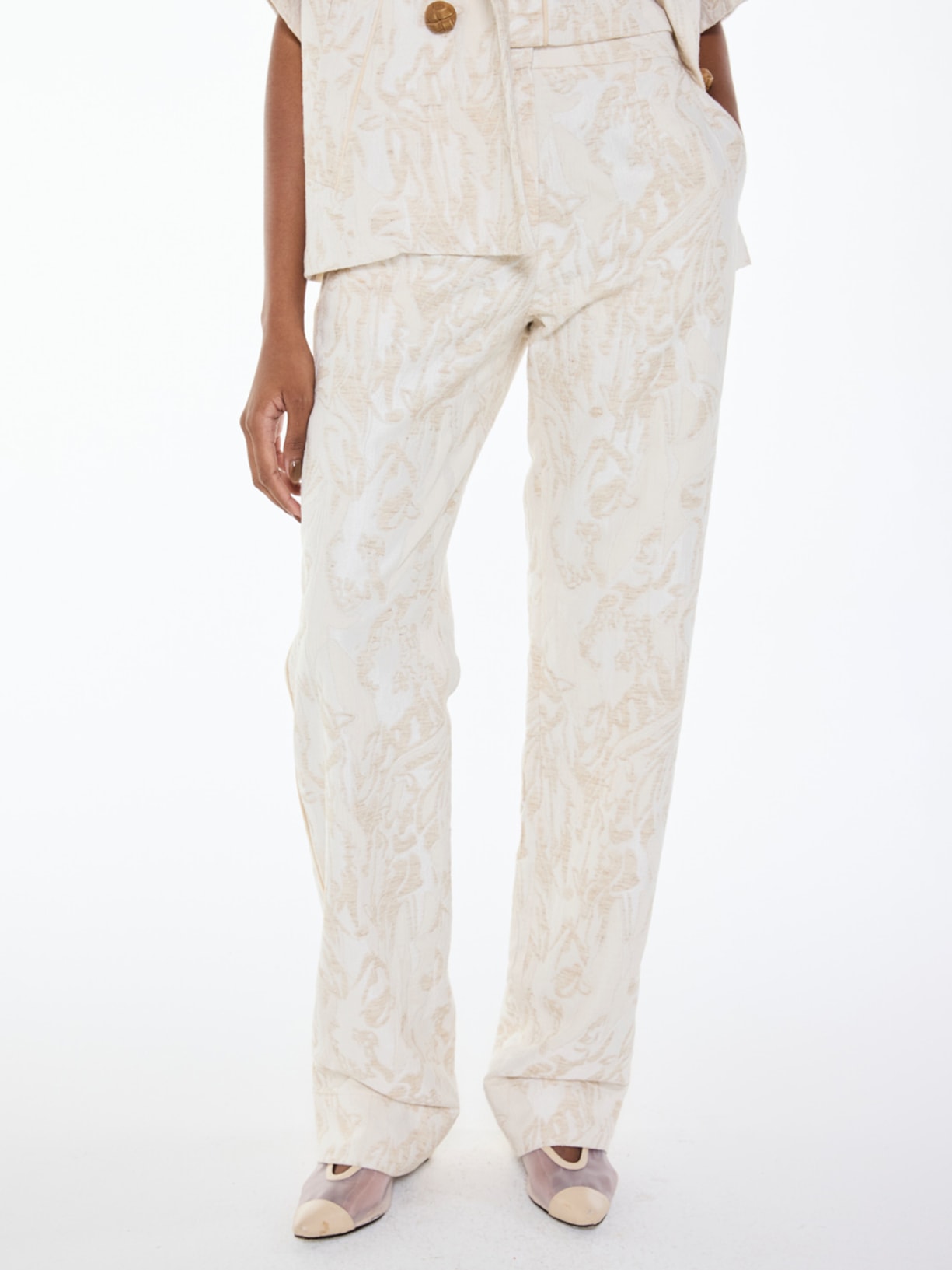 Calça Feminina Peace I26 Off White Mixed