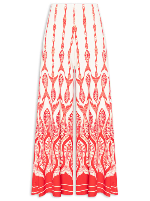 Calça Feminina Peixe Correnteza - Vermelho
