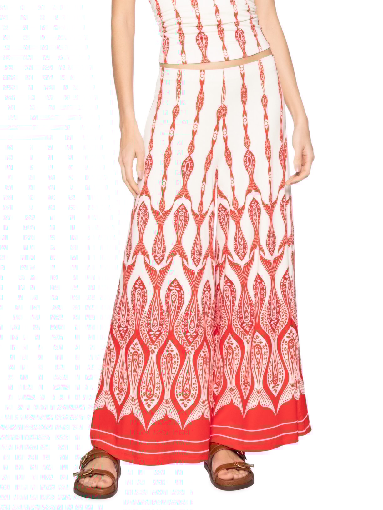 Calça Feminina Peixe Correnteza Vermelho Farm