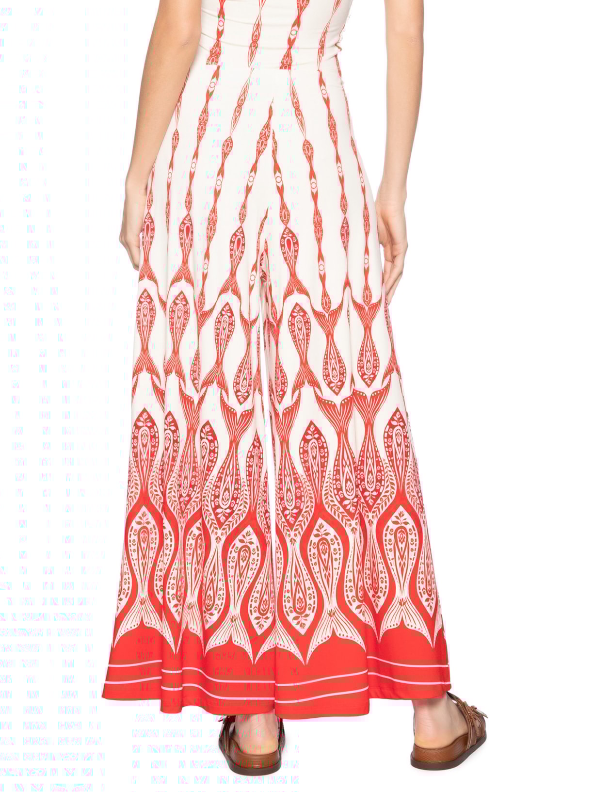 Calça Feminina Peixe Correnteza Vermelho Farm