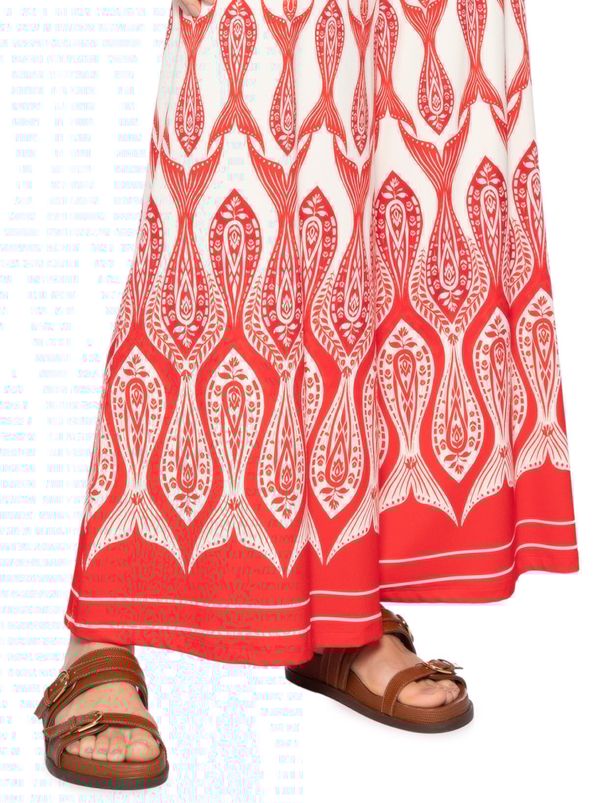 Calça Feminina Peixe Correnteza Vermelho Farm