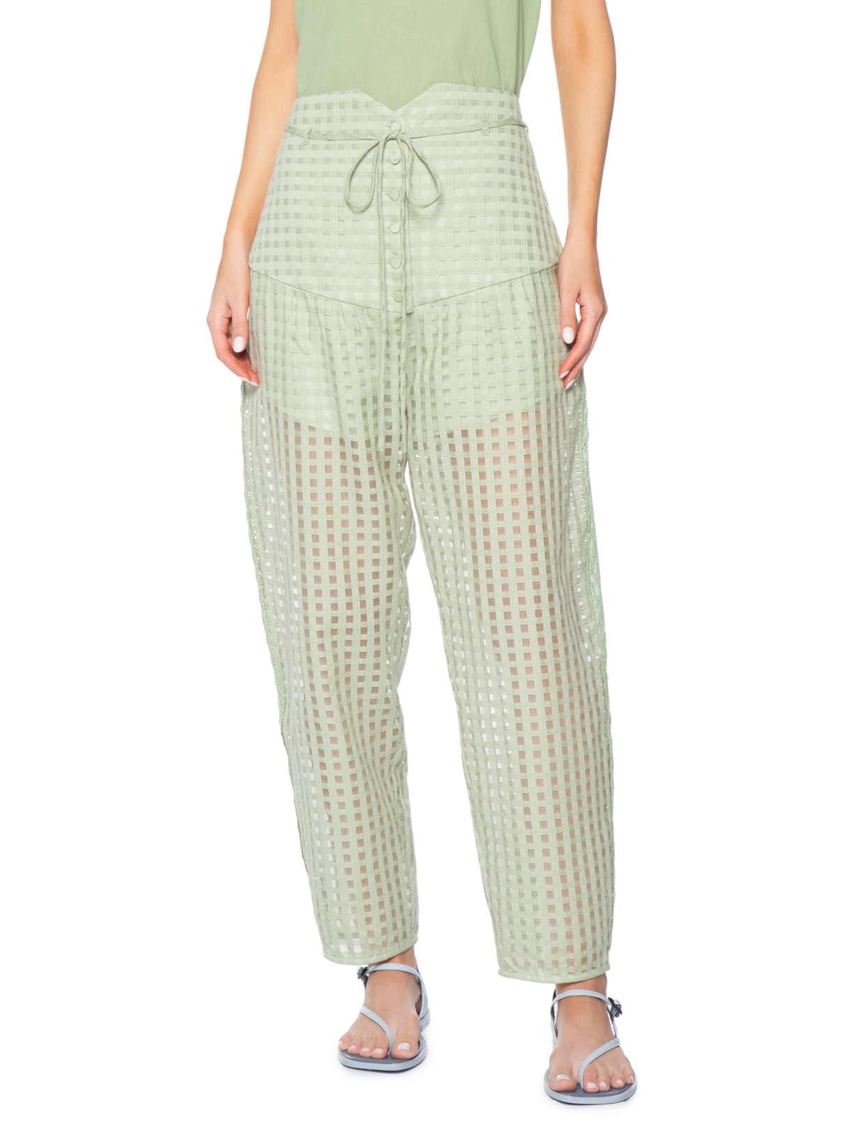 Calça Feminina Peônia Verde A.niemeyer