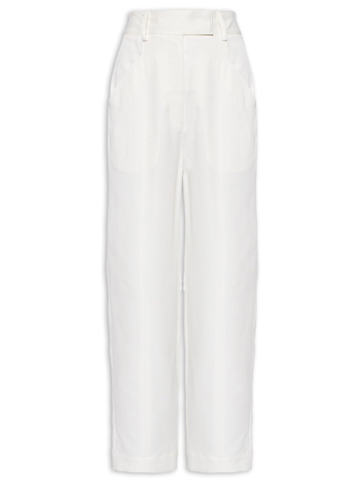 Calça Feminina Perna Reta - Off White