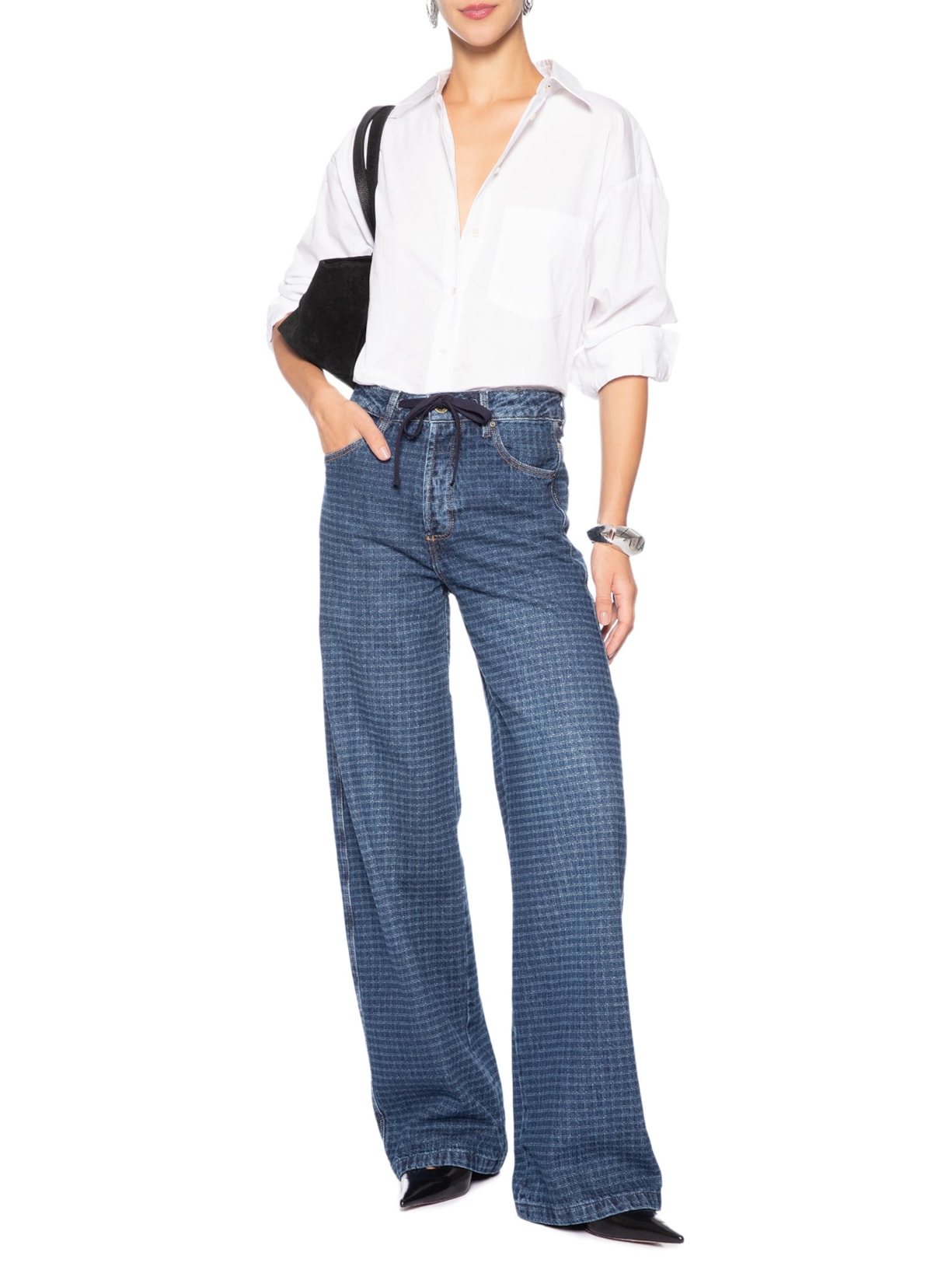 Calça Feminina Philippa Waffle Blue Azul Bo.bô