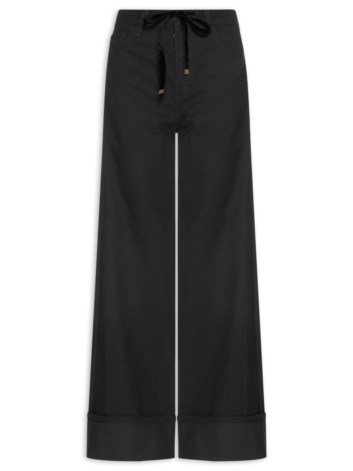 Calça Feminina Phillipa Black Denim – Preto