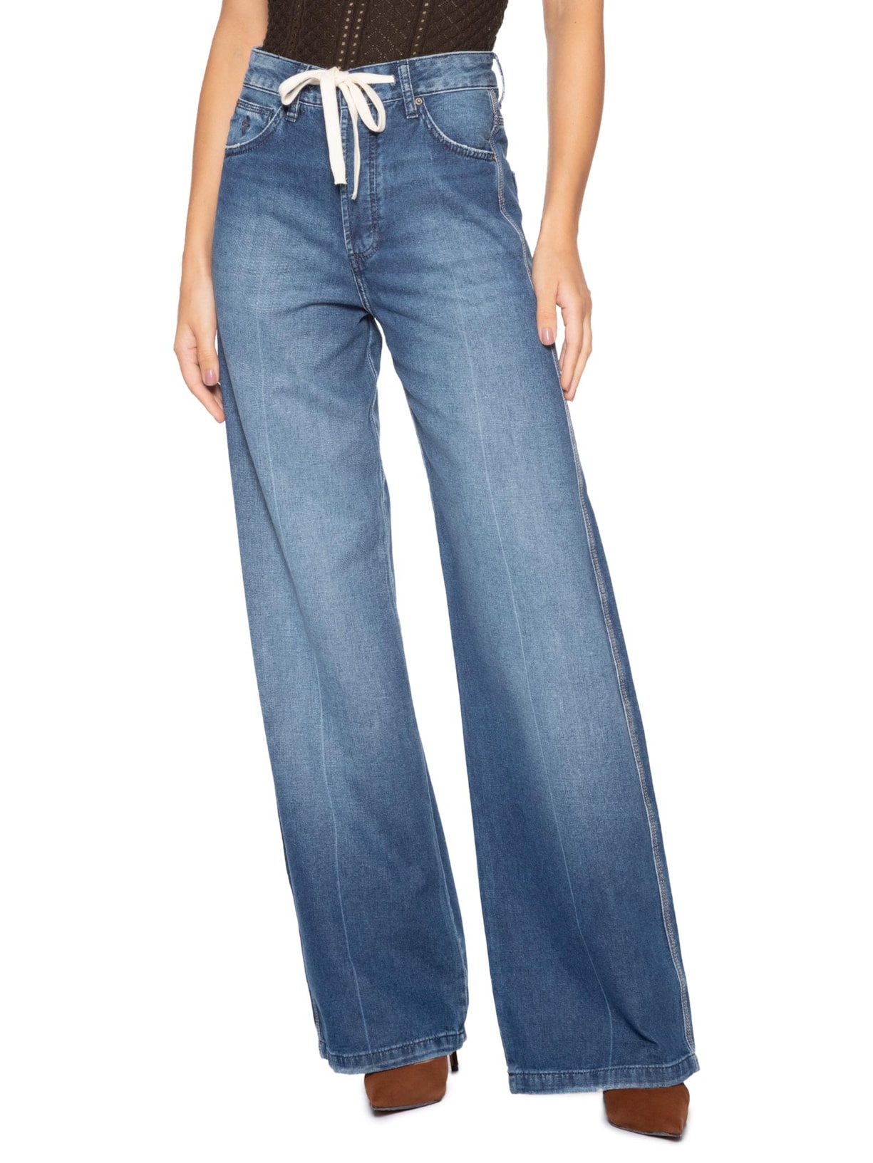 Calça Feminina Phillipa Vintage Azul Bo.bô