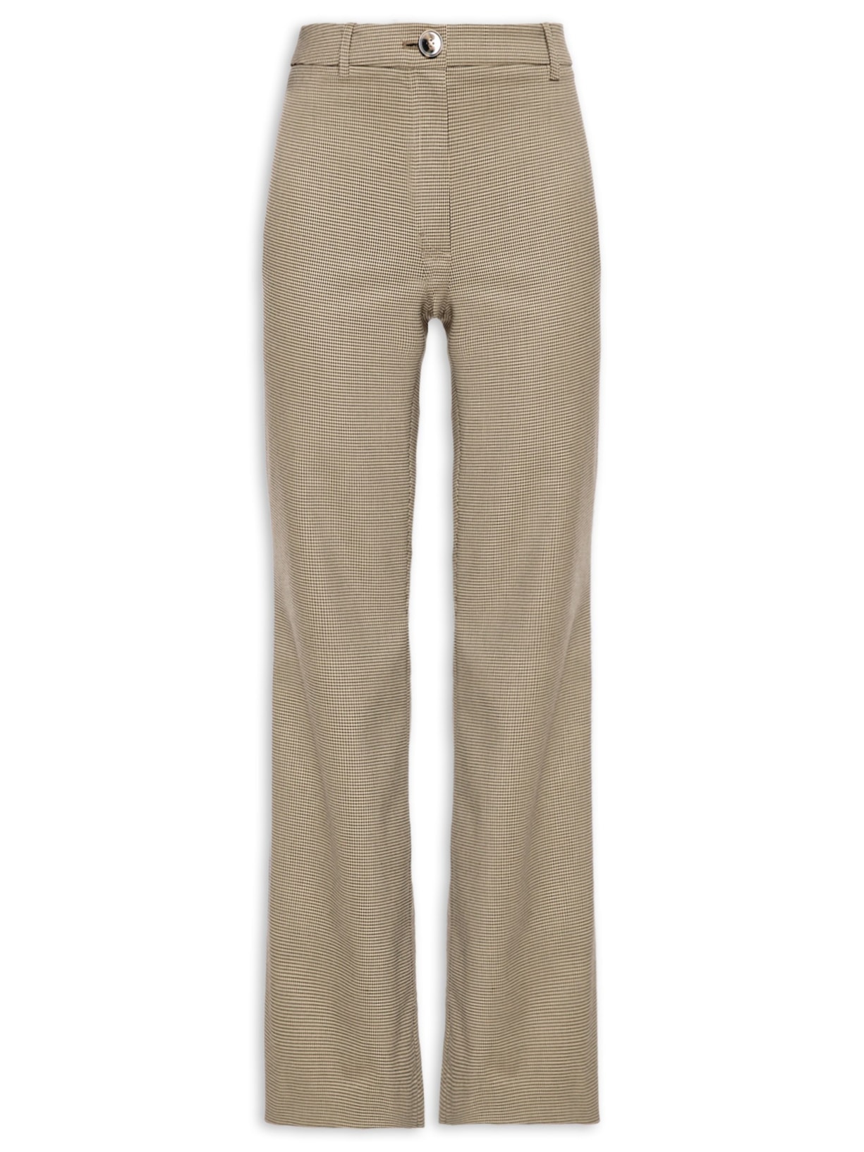 Calça Feminina Pied Poule Perola - Bege