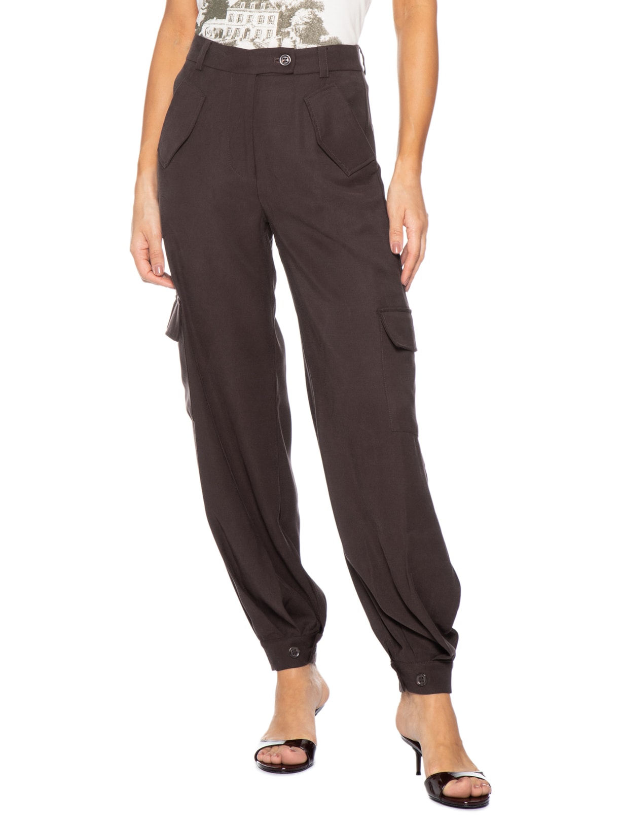 Calça Feminina Piera Marrom Niini