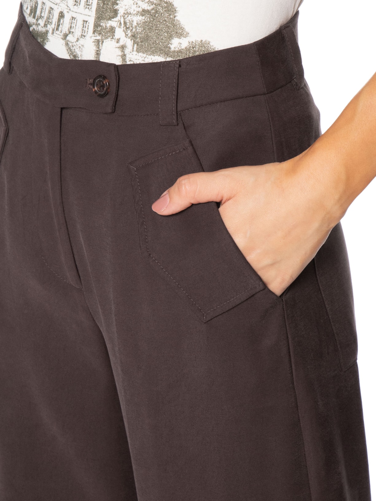 Calça Feminina Piera Marrom Niini