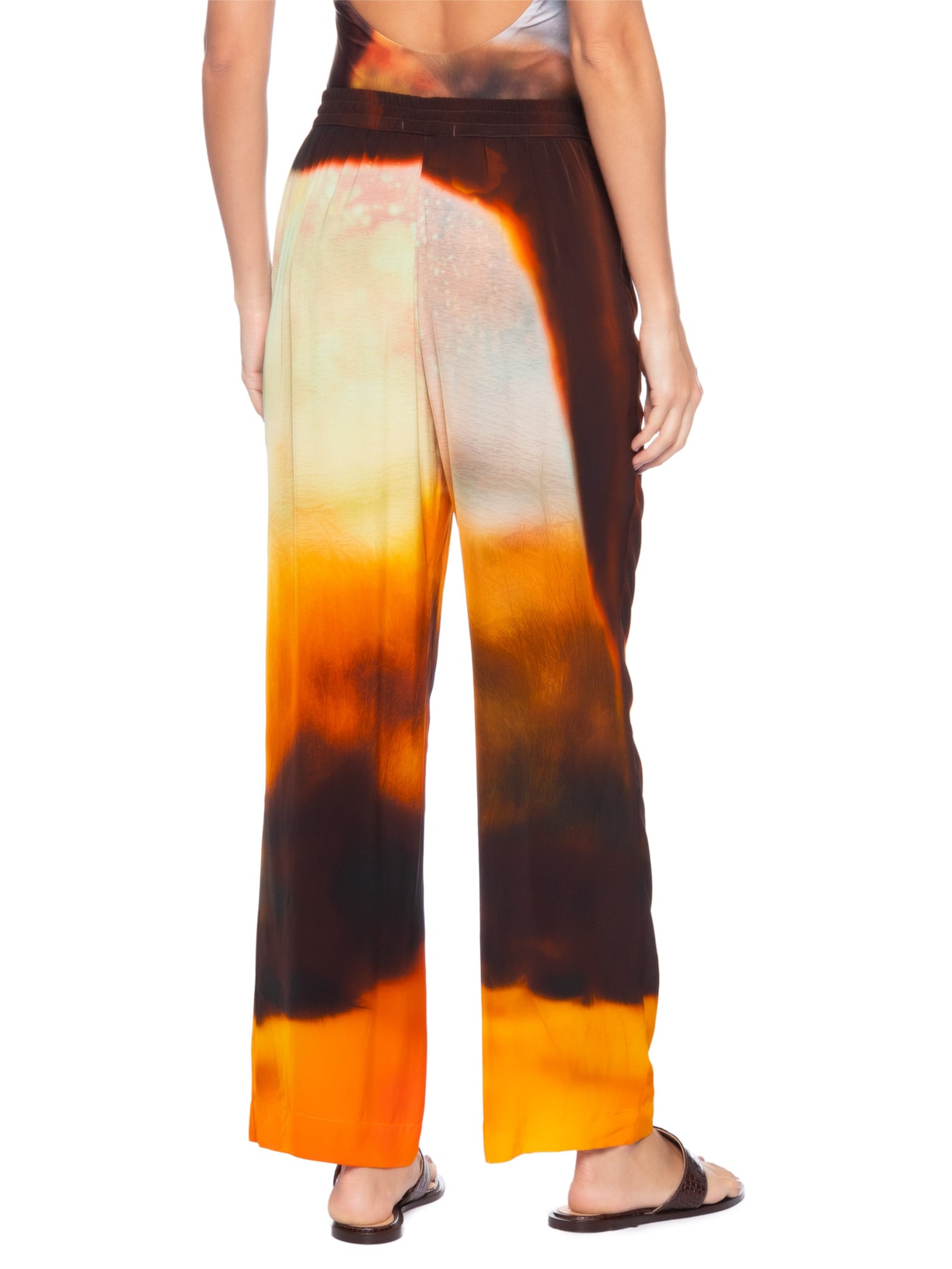 Calça Feminina Pijama Marrom Lenny Niemeyer