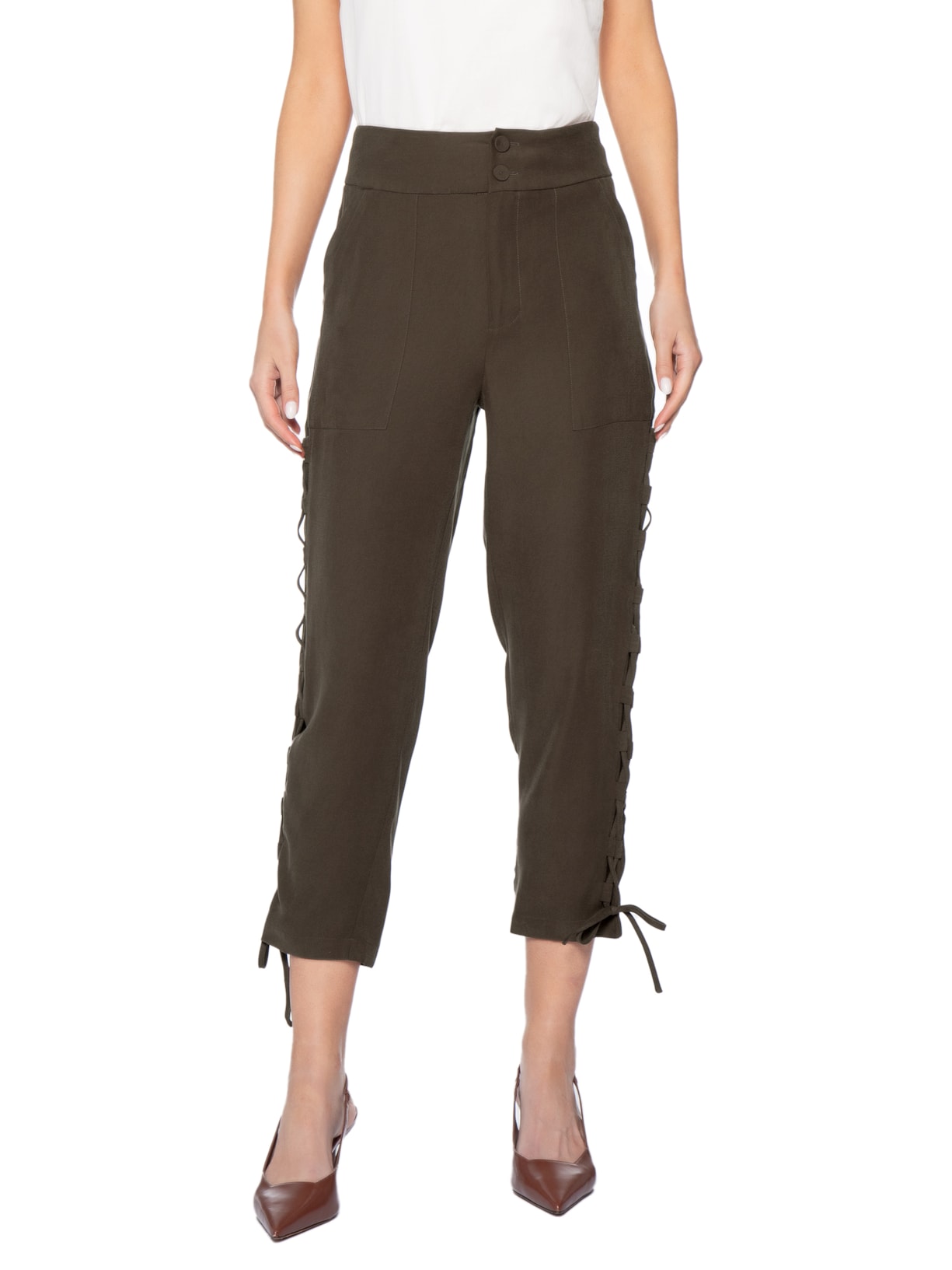 Calça Feminina Pilar Marrom Le Lis