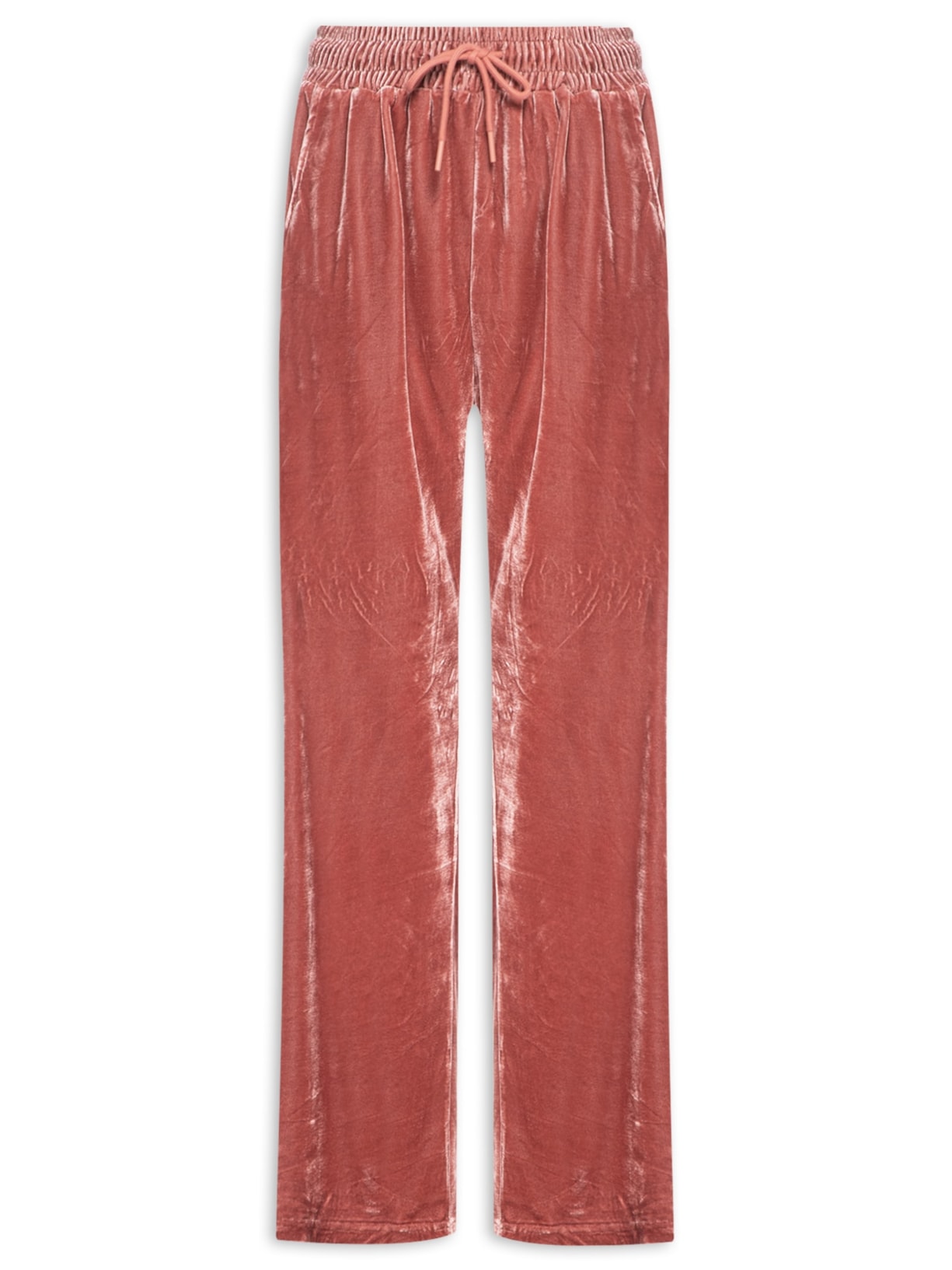 Calça Feminina Plush com Listras Laterais - Rosa