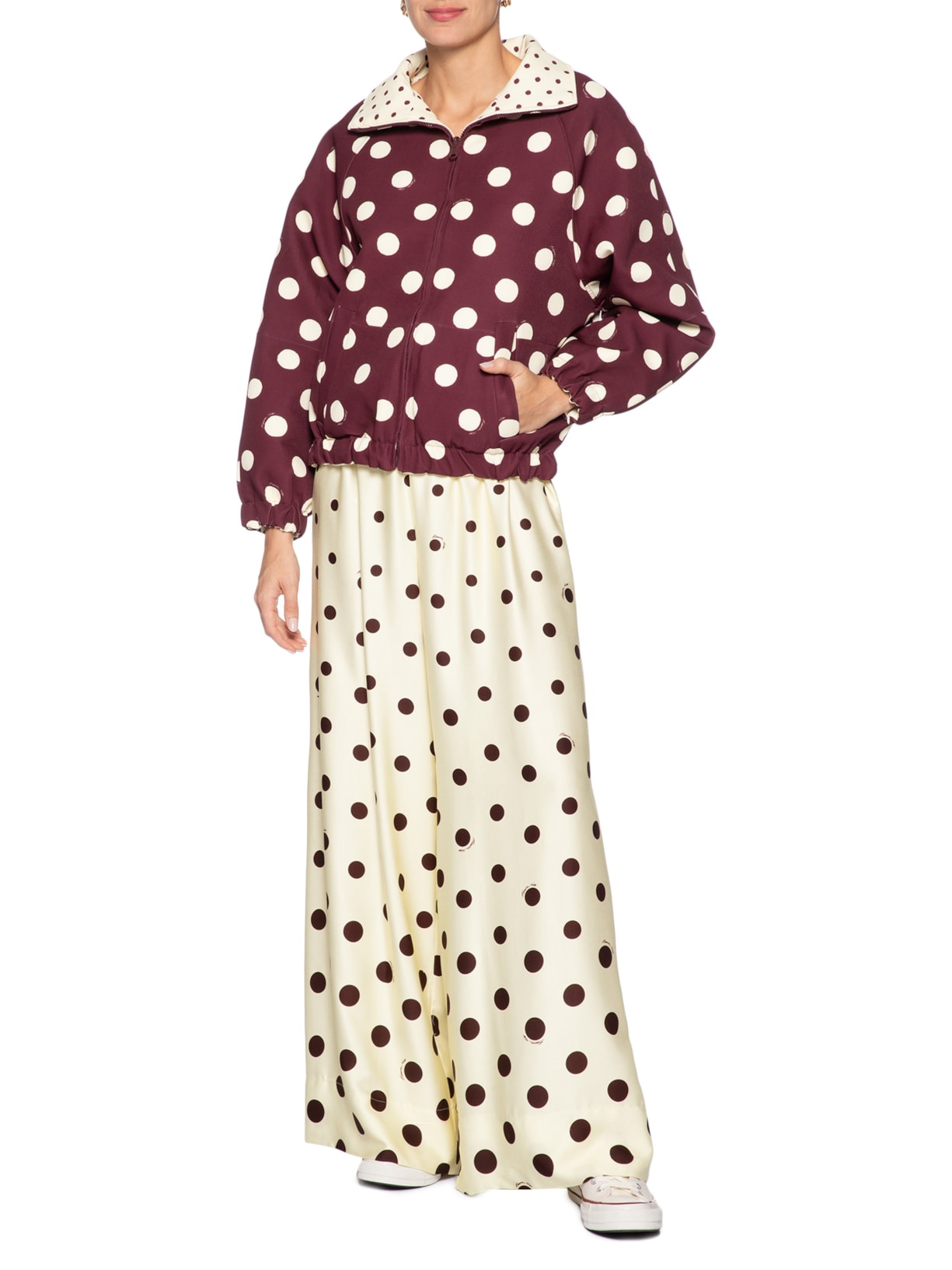 Calça Feminina Poá Degradê Amarelo Farm