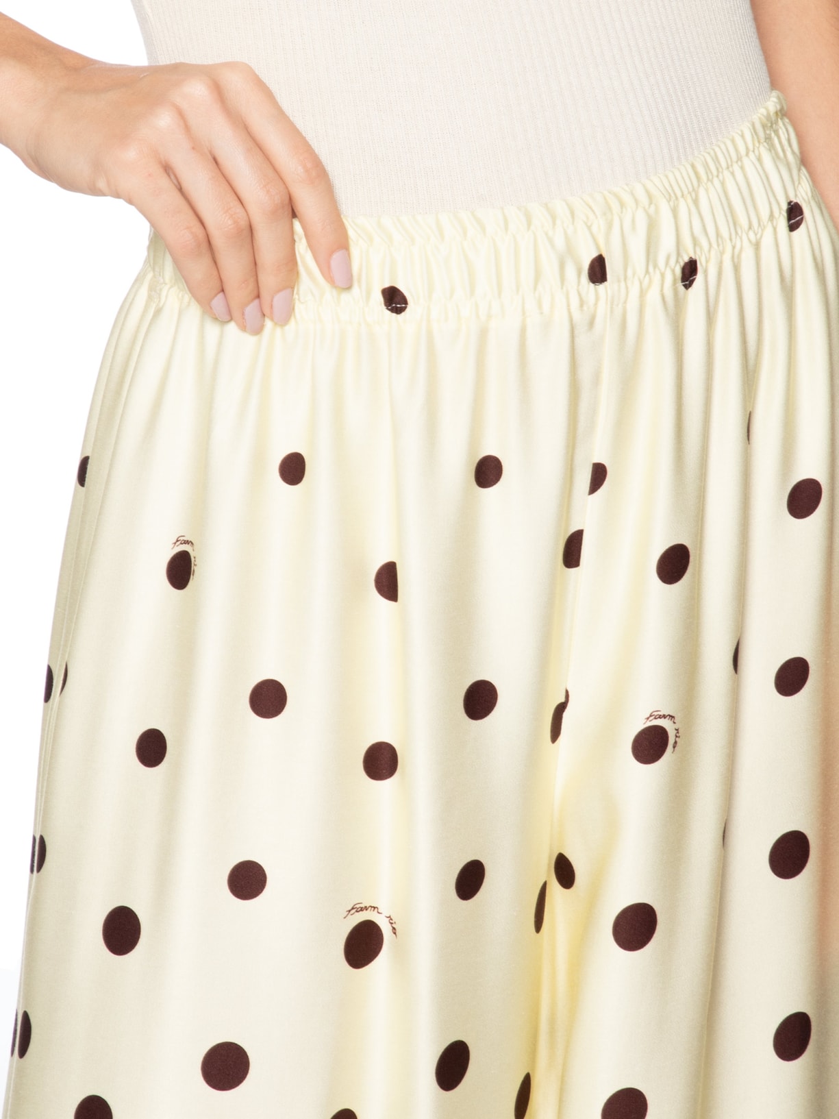 Calça Feminina Poá Degradê Amarelo Farm