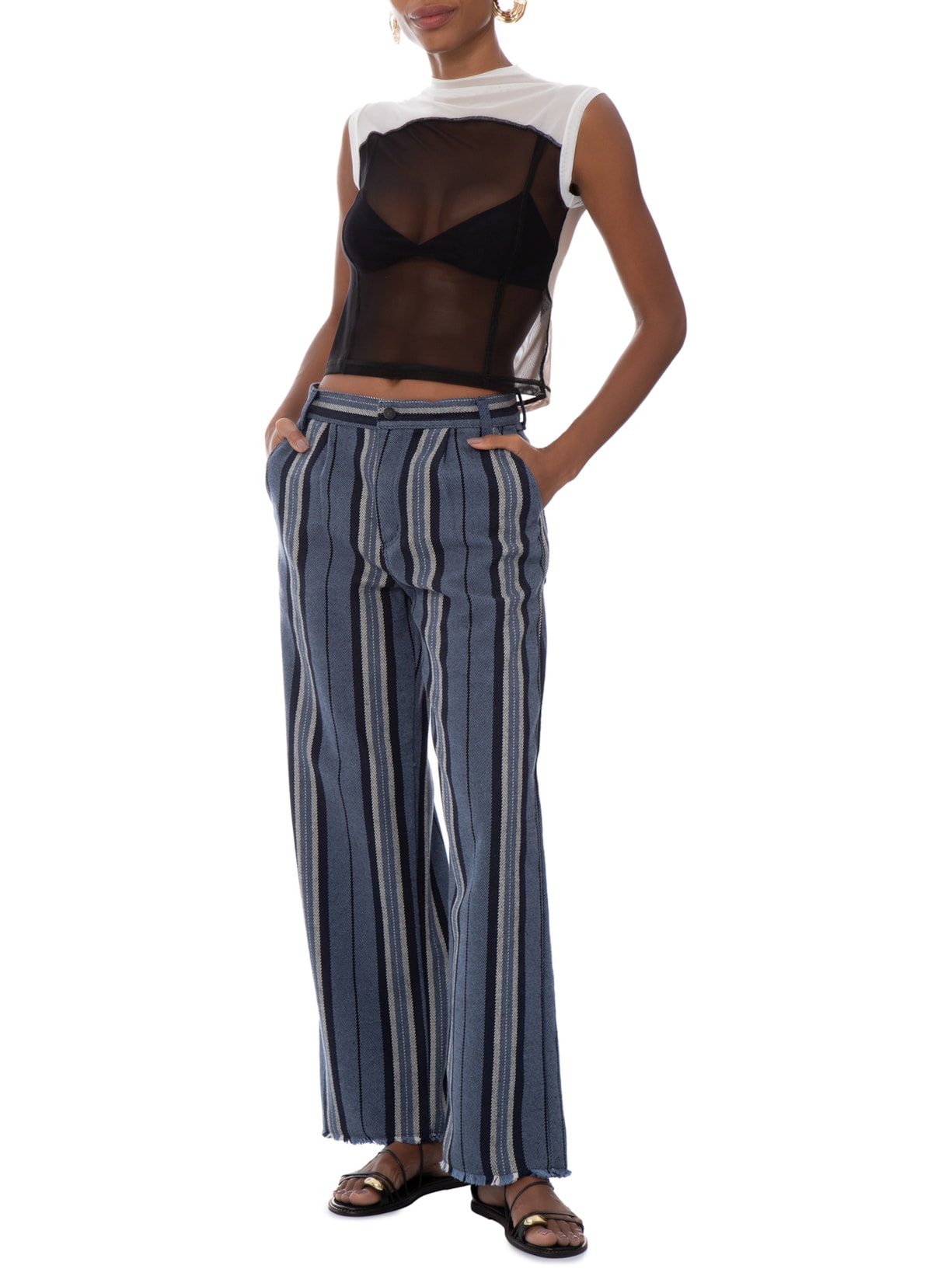 Calça Feminina Pranchão Denim Azul Osklen
