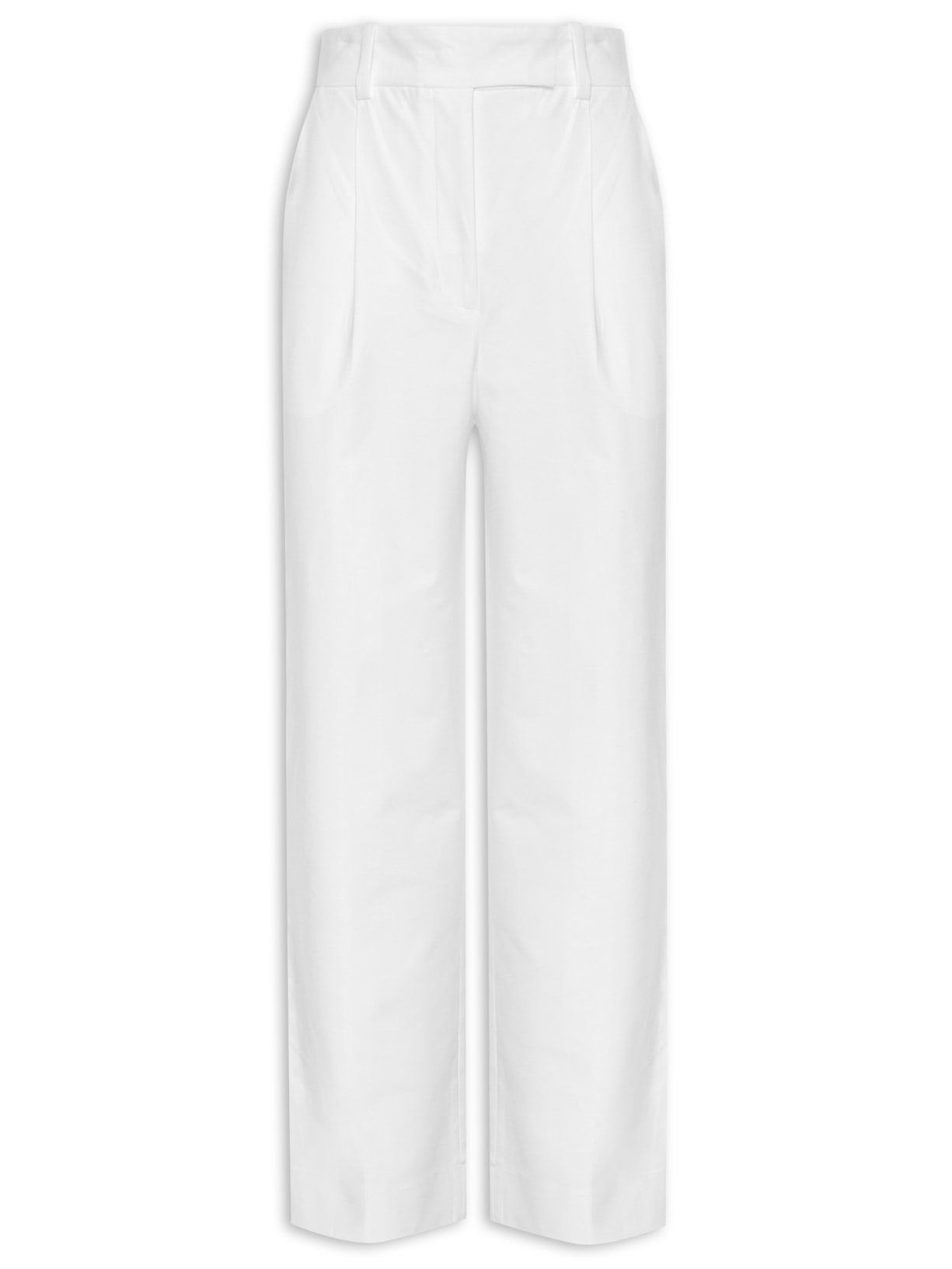 Calça Feminina Prega Vinco - Branco