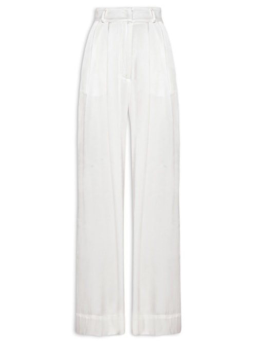 Calça Feminina Pregan Seda - Off White