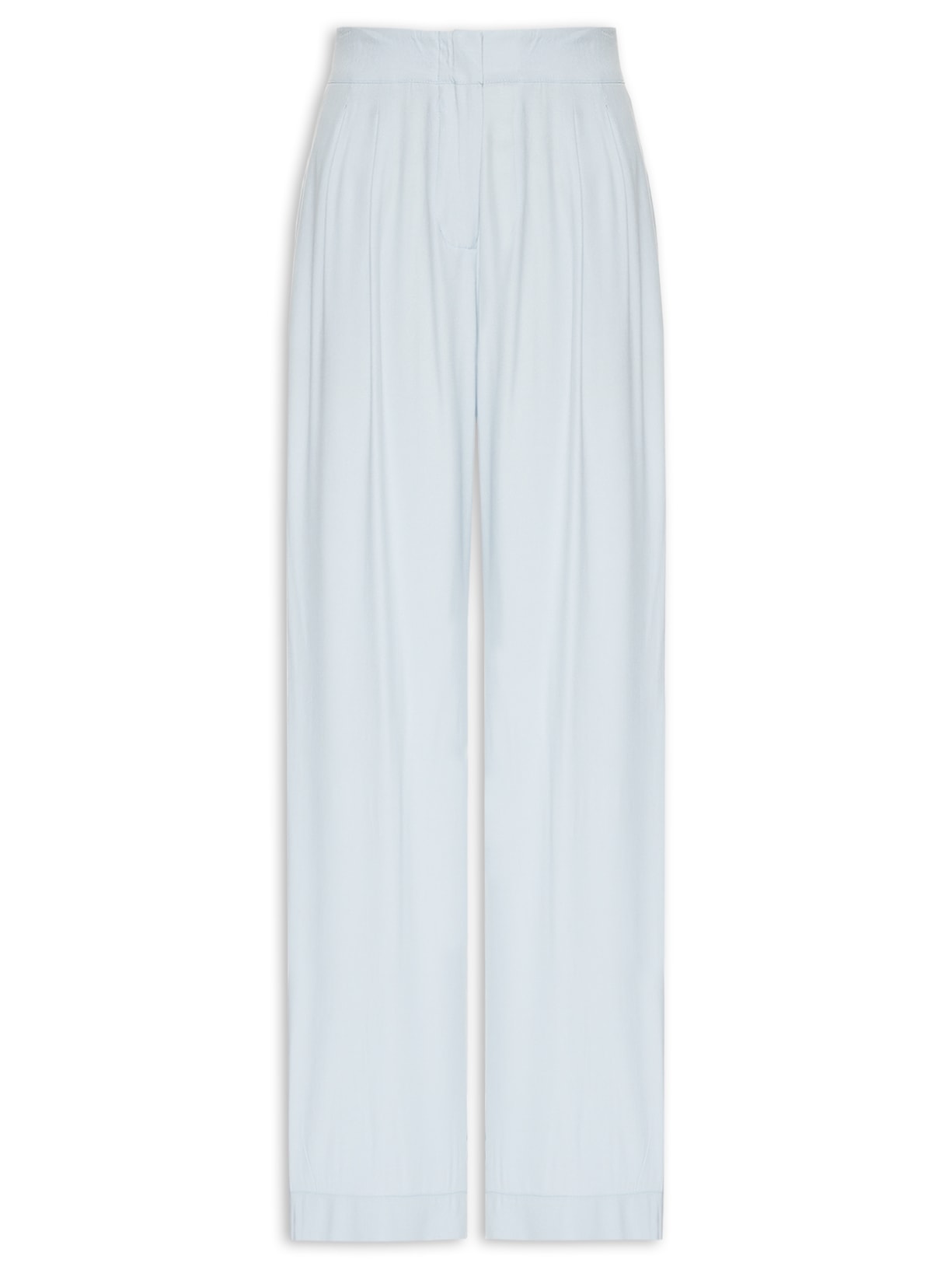 Calça Feminina Pregas Alfaiataria - Azul