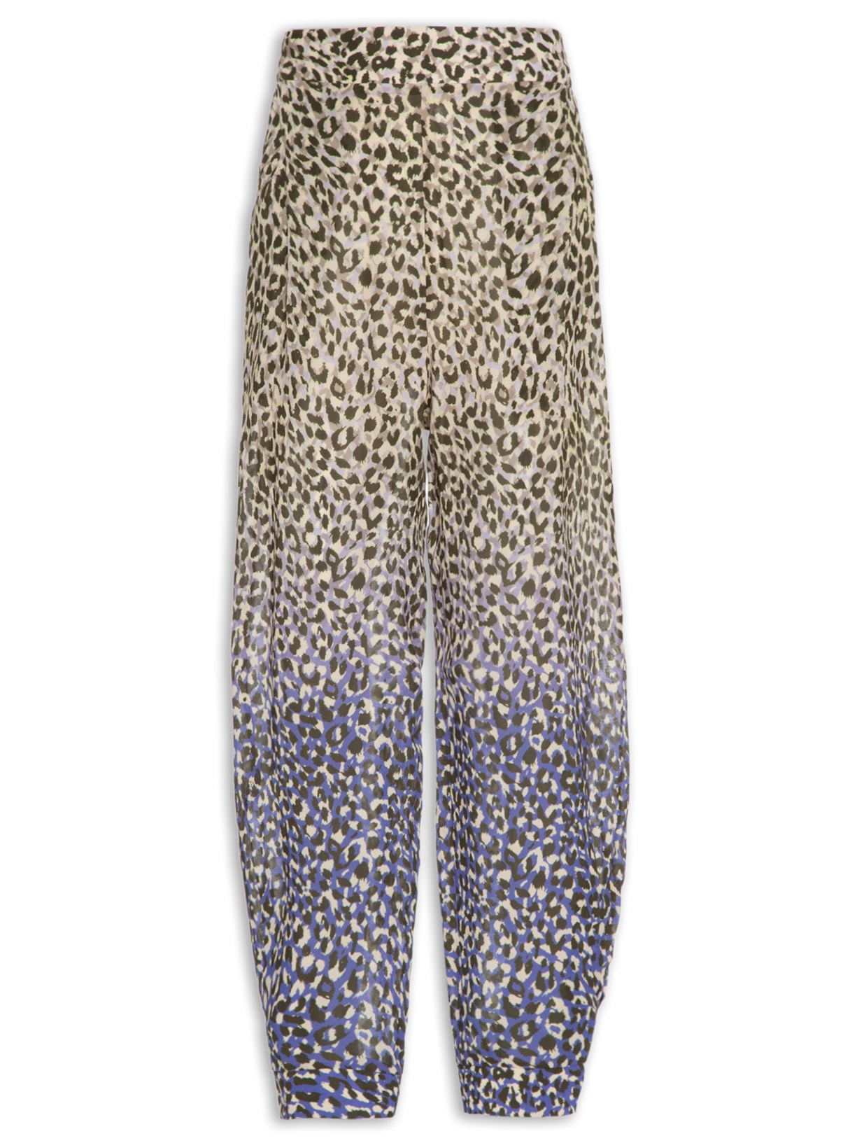 Calça Feminina Pregas Profundas Onça Degradê - Animal Print