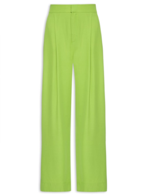 Calça Feminina Pregas - Verde