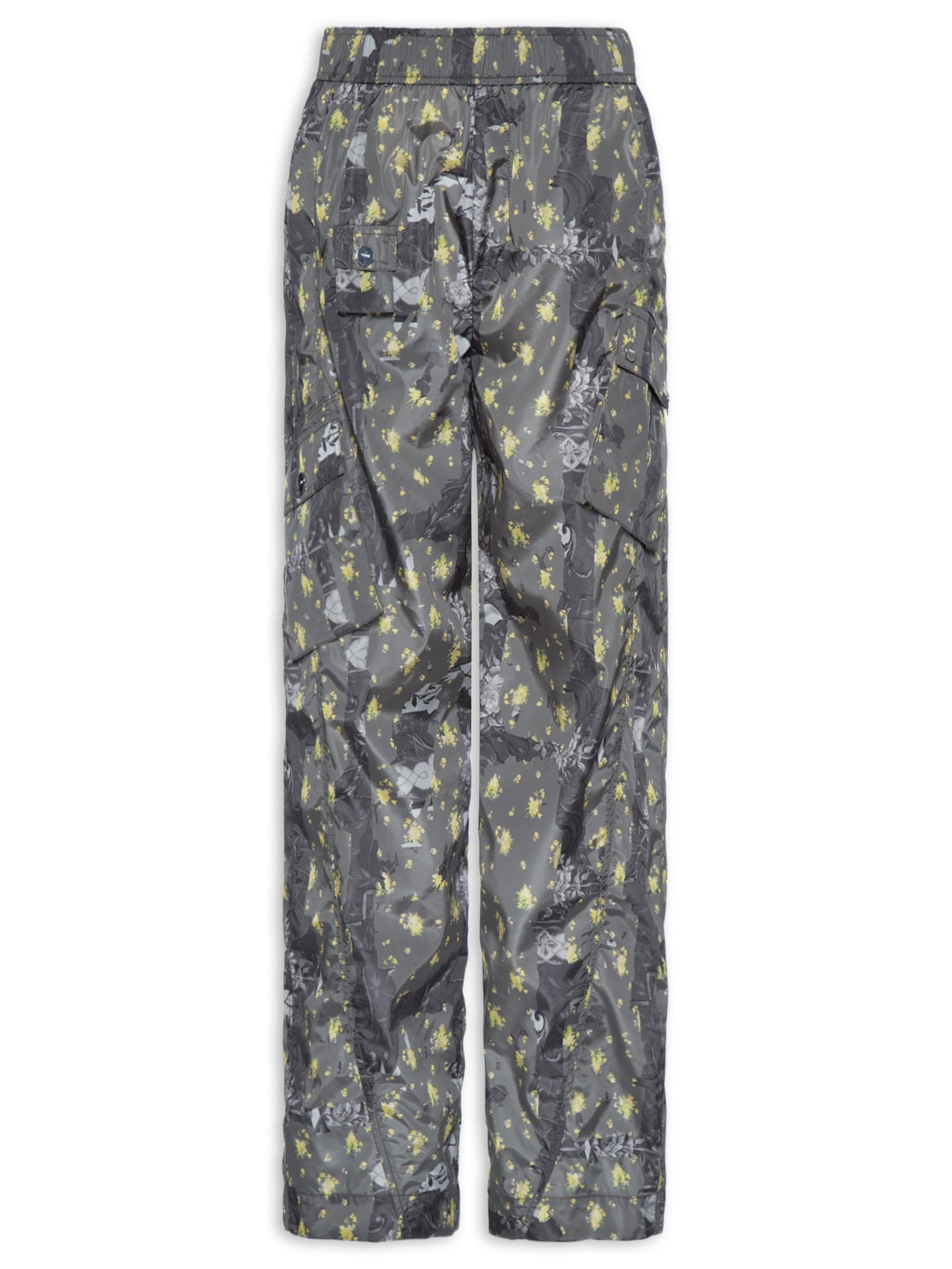Calça Feminina Printed Flyweight Nylon Relaxed Elastic - Preto