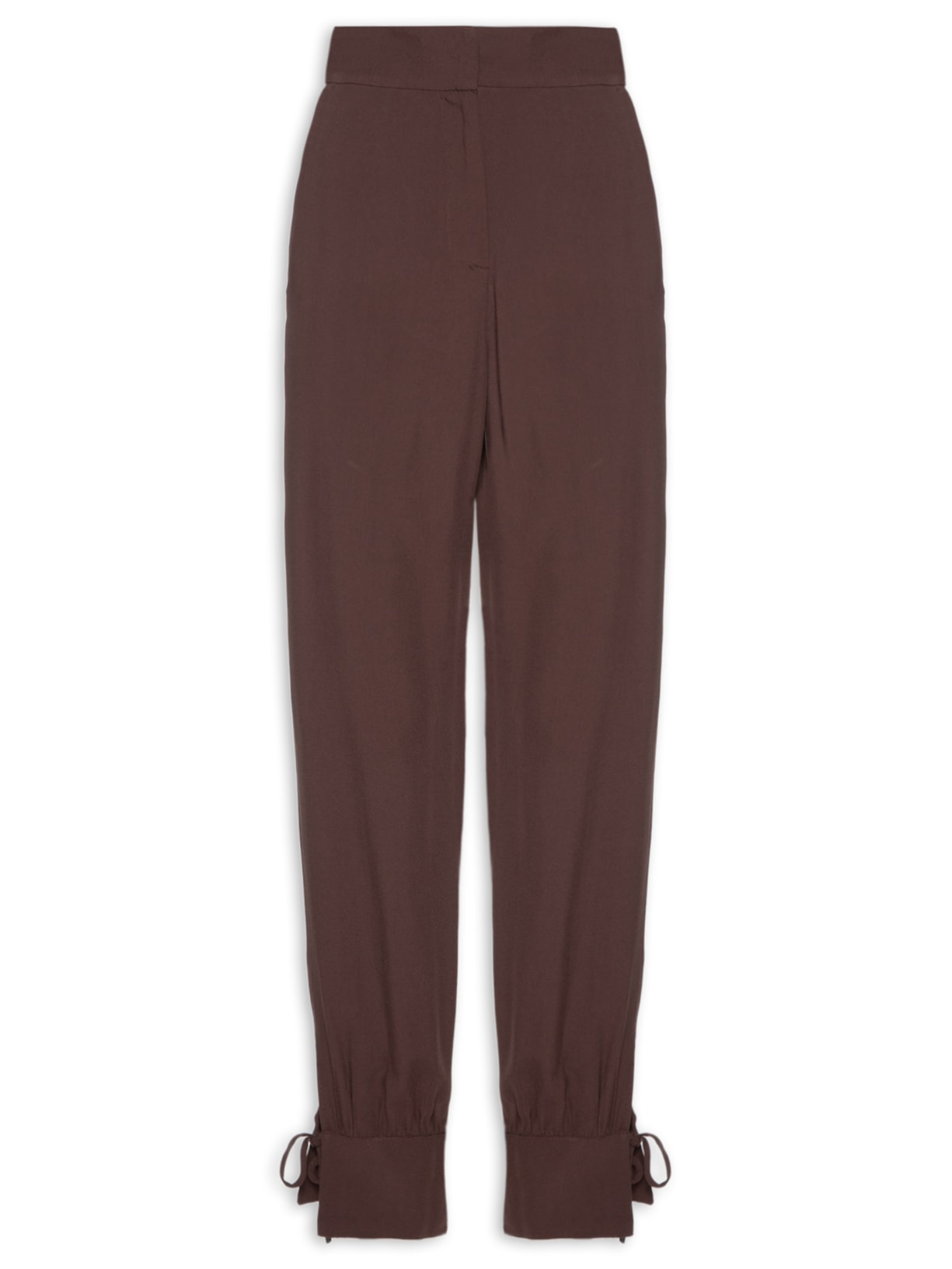 Calça Feminina Punho Barra - Marrom