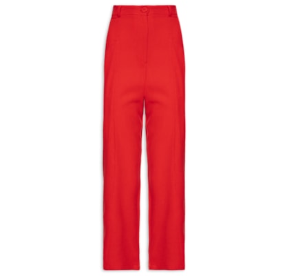 Calça Feminina Recorte Bolso - Vermelho
