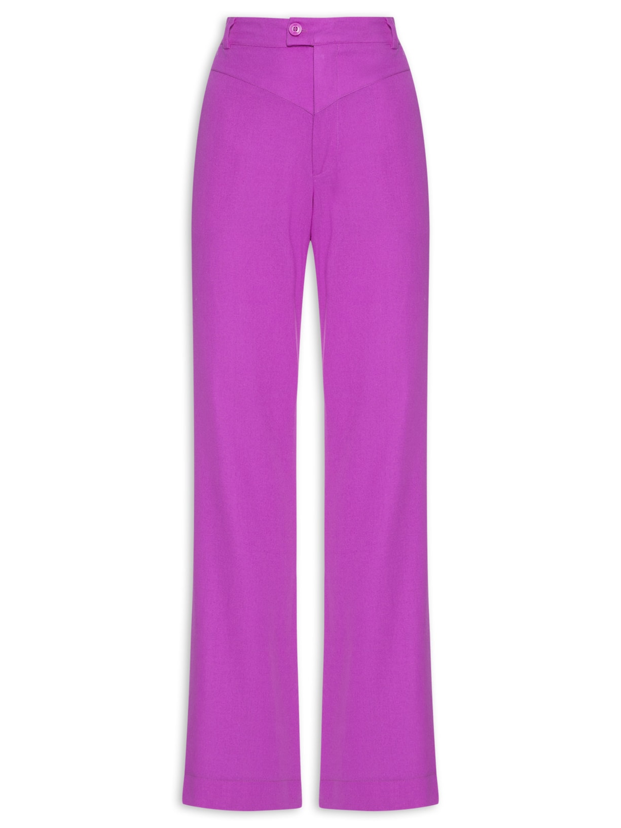 Calça Feminina Recorte Pesponto - Rosa