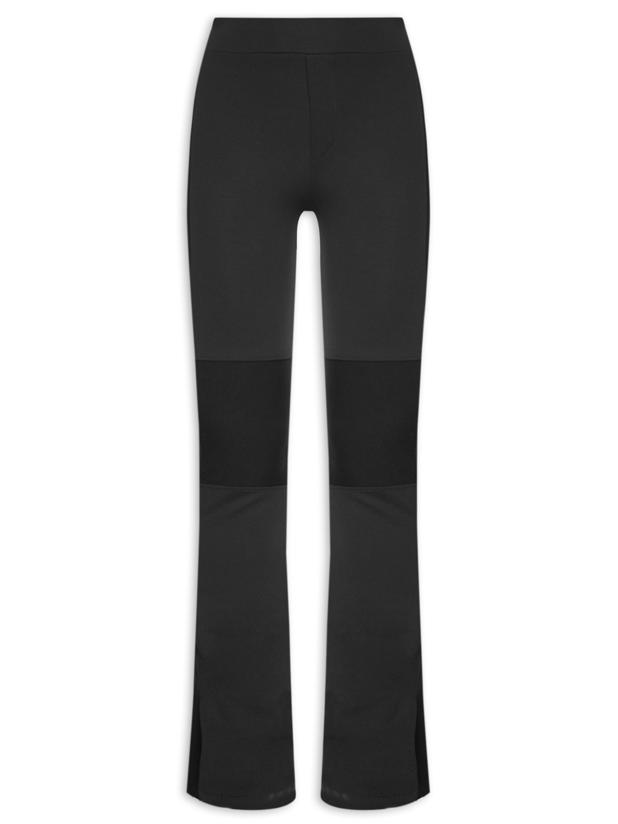 Calça Feminina Recortes Canelados - Preto